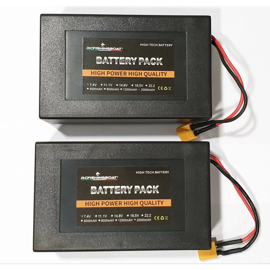 Batterie lithio 7,4v 12000mha batterie barchino